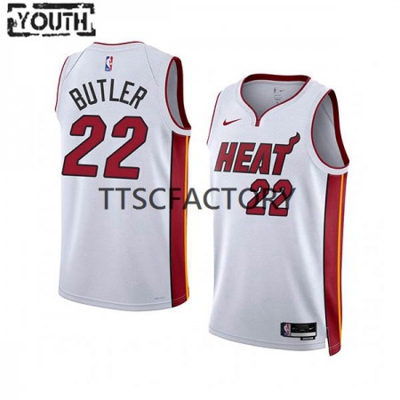 Maillot Basket Miami Heat Jimmy Butler 22 Nike 2022-23 Association Edition Blanc Swingman - Enfant